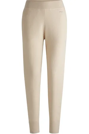 HUGO BOSS Pantaloni in maglia di lana vergine e cashmere