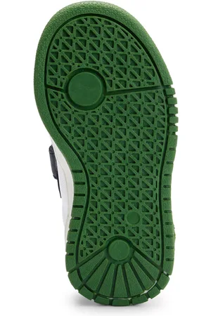 HUGO BOSS Sneakers per bambini in tela e pelle con fascia brandizzata