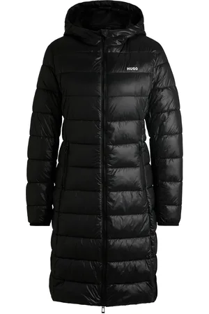 HUGO BOSS Giubbotto imbottito idrorepellente con dettaglio con logo