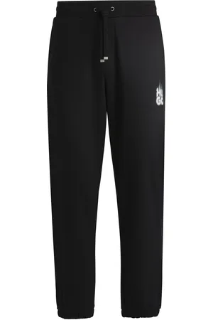 HUGO BOSS Pantaloni della tuta in terry di cotone con logo fumé