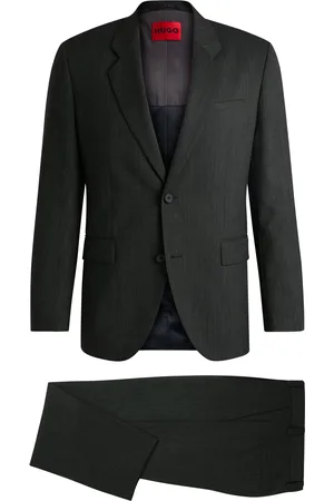 HUGO BOSS Abito con fit moderno in tessuto elasticizzato ad alte prestazioni a micromotivi