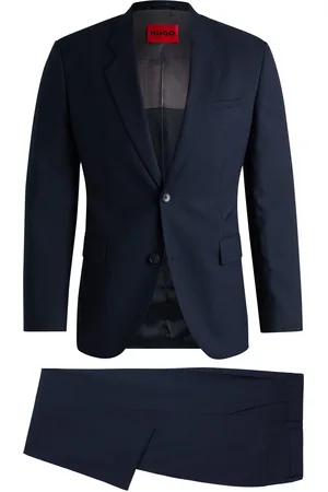 HUGO BOSS Abito con fit moderno in tessuto elasticizzato ad alte prestazioni a micromotivi