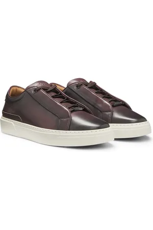 HUGO BOSS Sneakers Gary in pelle con lacci nascosti