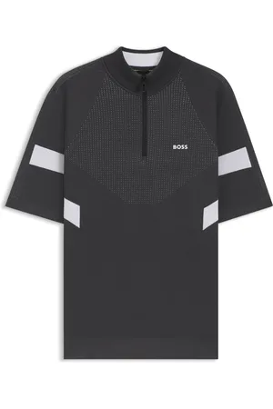 HUGO BOSS Maglione in cotone con lavorazione jacquard