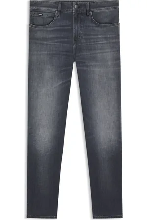 HUGO BOSS Jeans Maine regular fit in denim italiano grigio