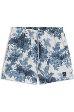 HUGO BOSS Boxer da mare con fodera interna integrale e stampa della stagione