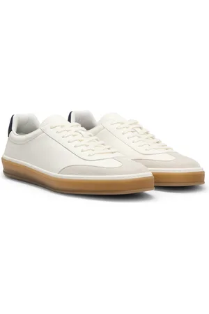 HUGO BOSS BECKHAM x Sneakers in pelle con rifiniture in pelle scamosciata