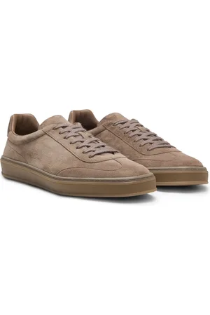 HUGO BOSS BECKHAM x Sneakers low-top in pelle scamosciata