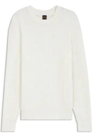 HUGO BOSS Maglione in misto cotone con lavorazione 3D