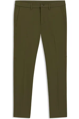 HUGO BOSS Pantaloni slim fit in tessuto elasticizzato idrorepellente