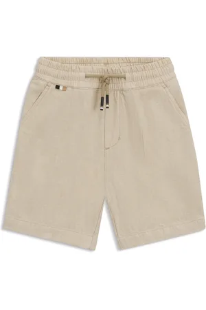 HUGO BOSS Bermuda per bambini in lino e cotone