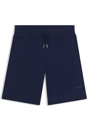 HUGO BOSS Bermuda per bambini in misto cotone con logo stampato