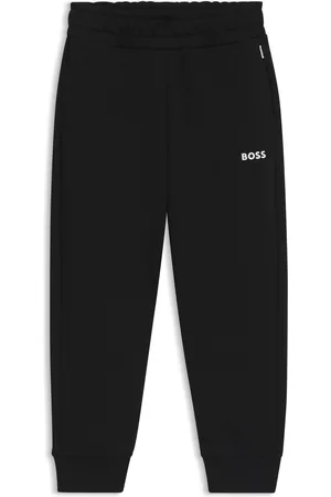 HUGO BOSS Pantaloni della tuta per bambini in misto cotone con logo stampato