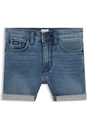 HUGO BOSS Bermuda per bambini in denim elasticizzato