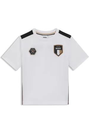 HUGO BOSS T-shirt per bambini in jersey elasticizzato con stampe sfumate
