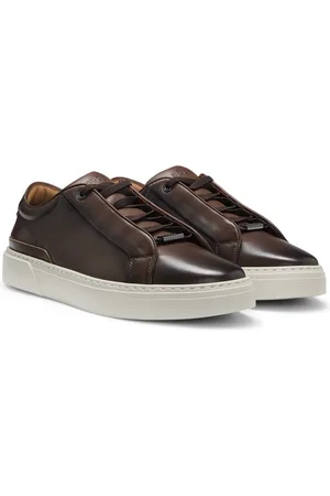 HUGO BOSS Sneakers Gary in pelle con lacci nascosti