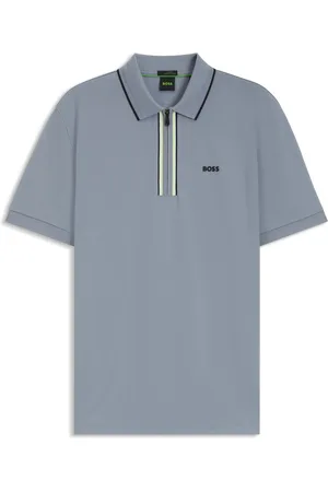HUGO BOSS Polo slim fit in cotone elasticizzato ad asciugatura rapida