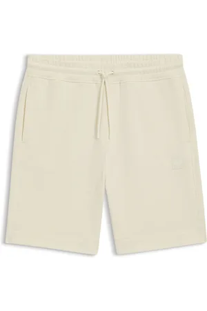 HUGO BOSS Bermuda regular fit in terry di cotone con targhetta con logo