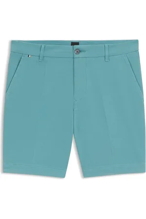 HUGO BOSS Bermuda slim fit in cotone elasticizzato lavorato