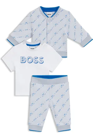 HUGO BOSS Tuta sportiva tre pezzi per neonati in confezione regalo