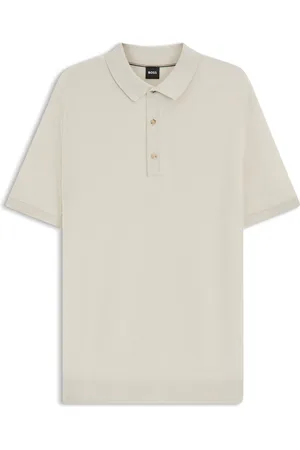 HUGO BOSS Polo regular fit in maglia di misto cotone