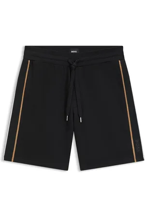 HUGO BOSS Bermuda con coulisse in cotone terry con rifinitura effetto nastro
