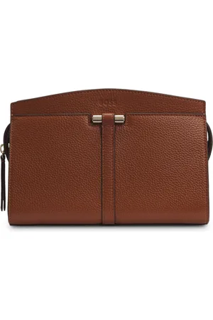 HUGO BOSS Borsa a tracolla in pelle martellata con dettagli in metallo