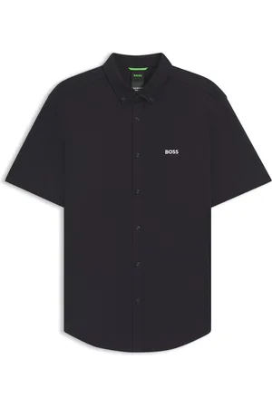 HUGO BOSS Camicia regular fit in jersey di cotone dinamico