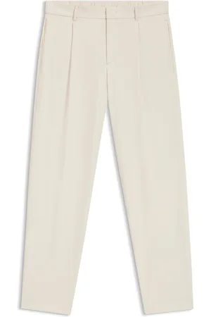 HUGO BOSS Pantaloni relaxed fit in tessuto elasticizzato idrorepellente