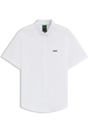 HUGO BOSS Camicia regular fit in jersey di cotone dinamico