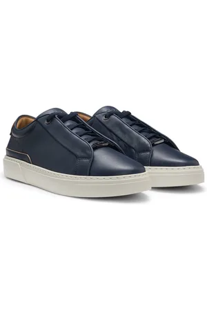 HUGO BOSS Sneakers in pelle Gary con tallone in pelle scamosciata