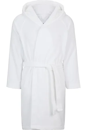 HUGO BOSS Vestaglia in cotone a fibra lunga con revers con logo