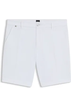 HUGO BOSS Bermuda slim fit in cotone elasticizzato lavorato