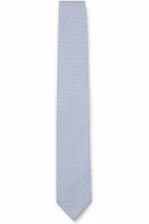 HUGO BOSS Cravatta in misto seta con motivo jacquard