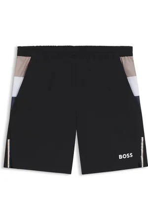 HUGO BOSS Bermuda sportivi da tennis in tessuto elasticizzato con sistema di gestione dell