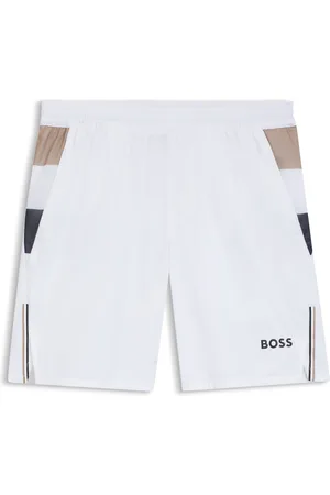 HUGO BOSS Bermuda sportivi da tennis in tessuto elasticizzato con sistema di gestione dell