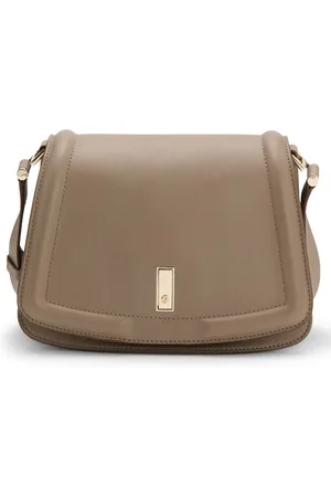 HUGO BOSS Borsa Saddle Ariell in pelle martellata