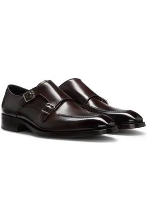 HUGO BOSS Scarpe monk in pelle con cinturino doppio
