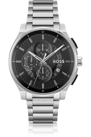 HUGO BOSS Cronografo in acciaio inossidabile con quadrante blu