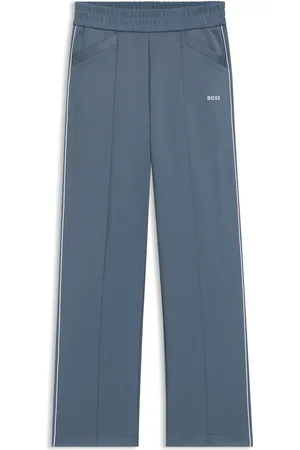 HUGO BOSS Pantaloni della tuta straight fit con logo e profili a contrasto