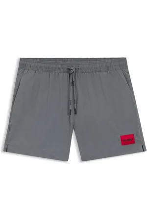 HUGO BOSS Boxer da mare con fodera interna integrale ed etichetta con logo rossa