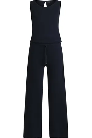 HUGO BOSS Tuta jumpsuit senza maniche con vita con coulisse