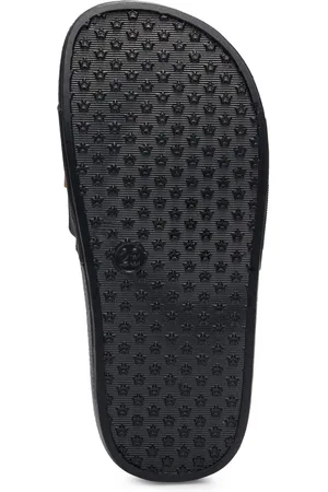 HUGO BOSS Sandali slider per bambini con loghi a contrasto
