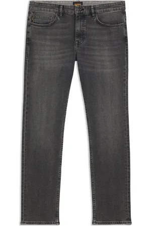 HUGO BOSS Jeans Delaware slim fit in comodo denim elasticizzato grigio