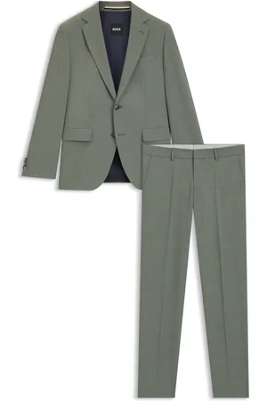 HUGO BOSS Abito di facile manutenzione in tessuto elasticizzato con lana