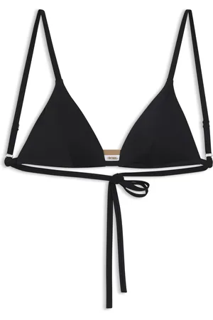 HUGO BOSS Top per bikini con righe tipiche del marchio e protezione UPF 50