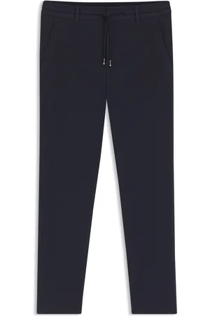 HUGO BOSS Pantaloni con fit affusolato in misto cotone