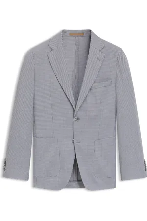 HUGO BOSS Blazer slim fit in lana vergine e seta