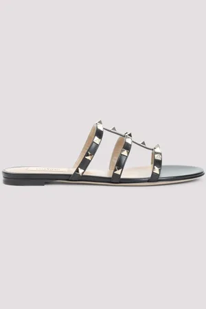 VALENTINO GARAVANI Rockstud Slide Sandals