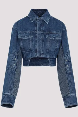 OFF-WHITE Motorcycle Hole Crop Jacket
